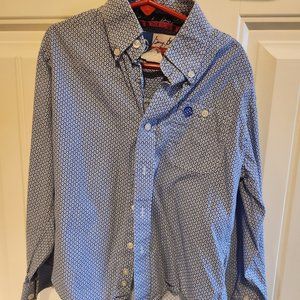 Boys George Strait Wrangler Button Up Shirt-Size 6